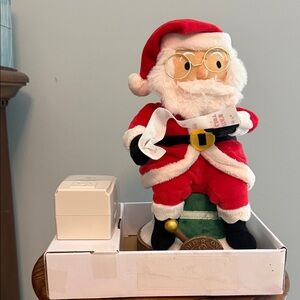 Hallmark Santa Claus Musical Christmas Tree-Lighting Plush Figurine, 12"